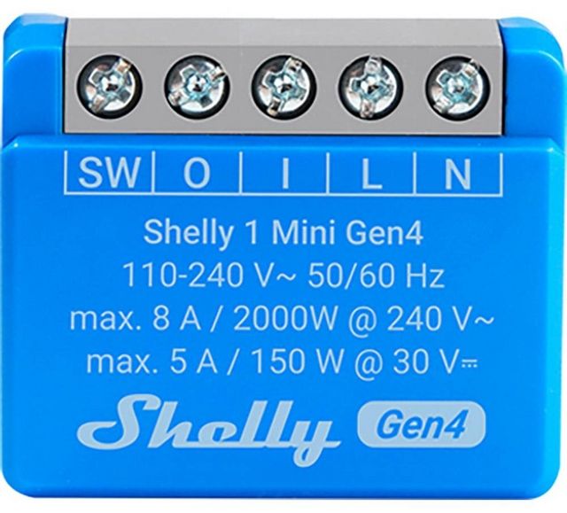 Shelly 1 Gen4 Controller Zigbee/Matter