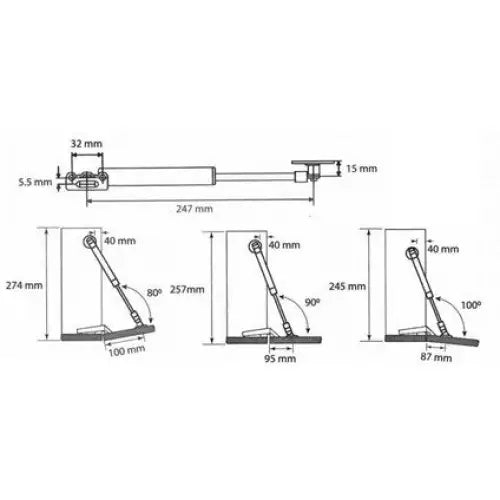 SHOCK ABSORBER FOR FALLING DOOR 60N 2 PCS - Мебелен обков<<<Мебели и обков<<<Мебели и интериор<<<Praktiker&&&Мебелен