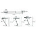 SHOCK ABSORBER FOR LIFTING DOOR 60N 2 PCS - Мебелен обков<<<Мебели и обков<<<Мебели и интериор<<<Praktiker&&&Мебелен