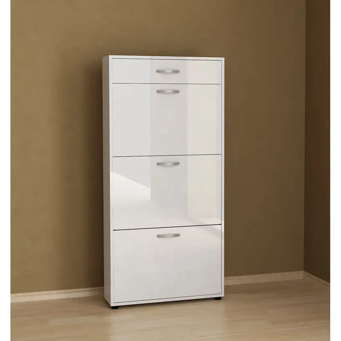 SHOE CABINET 3 DOORS WHITE GLOSS - Шкафове за обувки<<<Мебели и обков<<<Мебели и интериор<<<Praktiker