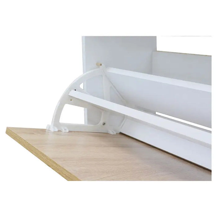 SHOE CABINET WITH 3 DOORS WHITE GLOSS + SONOMA 64X26X121 CM. ALPI - Шкафове за обувки<<<Мебели и обков<<<Мебели и