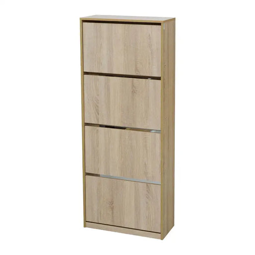 SHOE CABINET WITH 4 DOORS SONOMA 64X26X159 CM. ALPI - Шкафове за обувки<<<Мебели и обков<<<Мебели и интериор<<<Praktiker