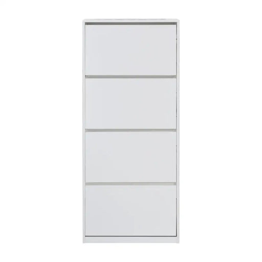 SHOE CABINET WITH 4 DOORS WHITE GLOSS 64X26X159 CM. ALPI - Шкафове за обувки<<<Мебели и обков<<<Мебели и