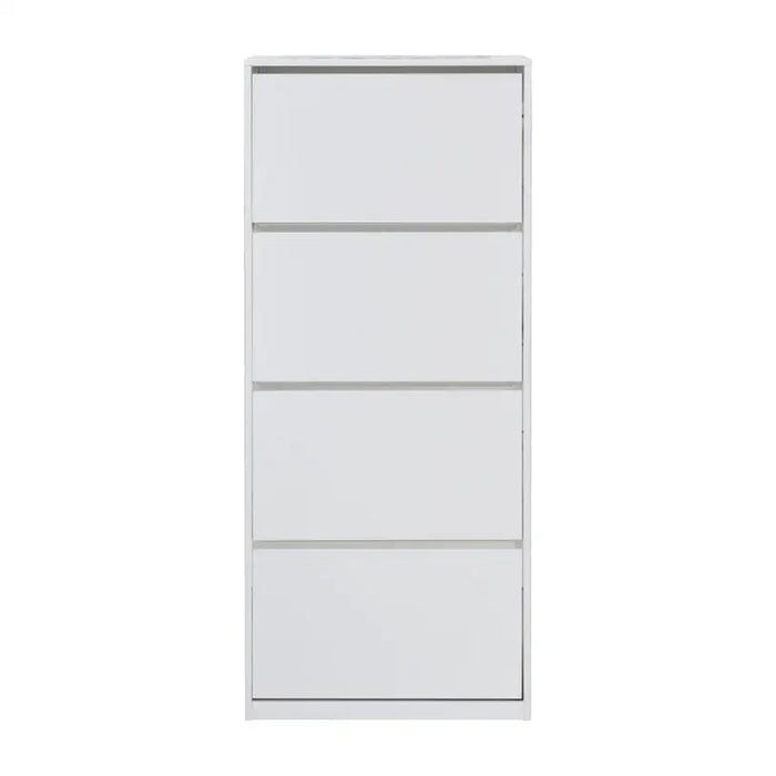 SHOE CABINET WITH 4 DOORS WHITE GLOSS 64X26X159 CM. ALPI - Шкафове за обувки<<<Мебели и обков<<<Мебели и