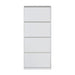 SHOE CABINET WITH 4 DOORS WHITE GLOSS 64X26X159 CM. ALPI - Шкафове за обувки<<<Мебели и обков<<<Мебели и