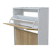 SHOE CABINET WITH 4 DOORS WHITE GLOSS + SONOMA 64X26X159 CM. ALPI - Шкафове за обувки<<<Мебели и обков<<<Мебели и