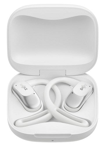 SHOKZ OpenFit Air, weiss Headset Wireless Ear-hook Calls/Music/Sport/Everyday Bluetooth White