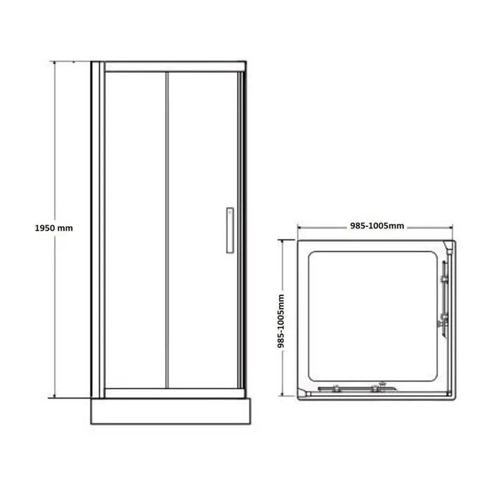 SHOWER CABIN 100X100 RGC BELLA S - Обикновени душ кабини<<<Душкабини и сауни<<<Баня<<<Praktiker