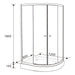 SHOWER CABIN 120X80 SYNCHRO 8051 R - Обикновени душ кабини<<<Душкабини и сауни<<<Баня<<<Praktiker