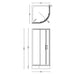 SHOWER CABIN 90X90 FORMINA BANYO PERLINE NEW - Обикновени душ кабини<<<Душкабини и сауни<<<Баня<<<Praktiker
