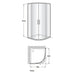 SHOWER CABIN 90X90 ROCA VICTORIA MR - Обикновени душ кабини<<<Душкабини и сауни<<<Баня<<<Praktiker&&&Душ кабини<<<Душ