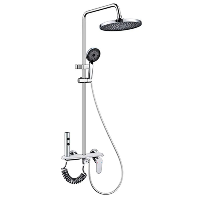 Shower Column Fontastock Silver Stainless steel ABS Plastic Mixer Tap Chromed - Баня<<<Дом Градина<<<BigBuy&&&Аксесоари