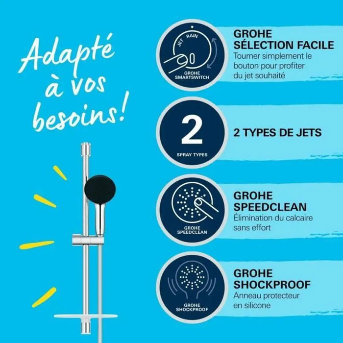 Shower Column Grohe Vitalio Start 110 Plastic - Аксесоари и кранчета<<<Баня<<<Дом Градина<<<BigBuy&&&Душ комплекти