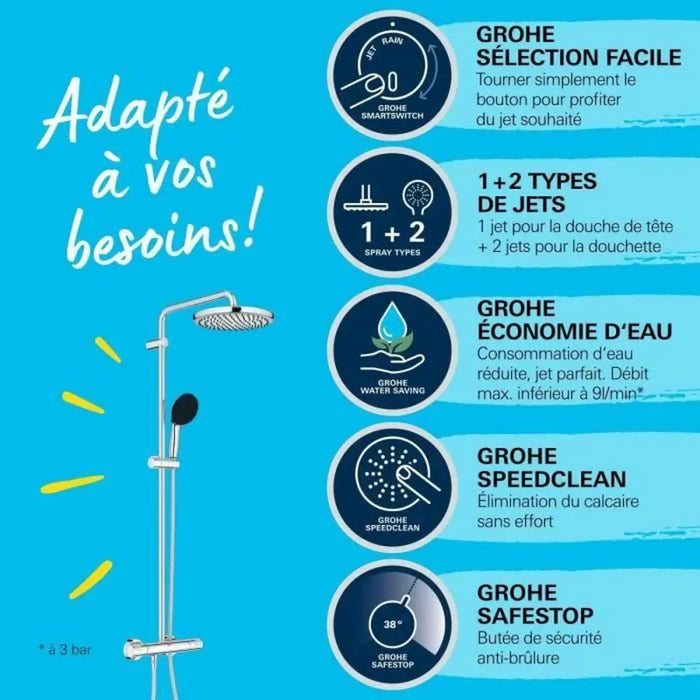 Shower Column Grohe Vitalio Start System 250 - Баня<<<Дом Градина<<<BigBuy&&&Аксесоари и кранчета<<<Баня<<<Дом