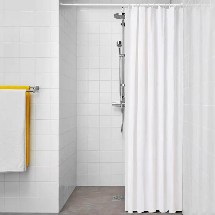 Shower Curtain Exma White PVC 180 x 180 cm - Баня<<<Дом Градина<<<BigBuy&&&Завеси и килими<<<Баня<<<Дом Градина<<<BigBuy