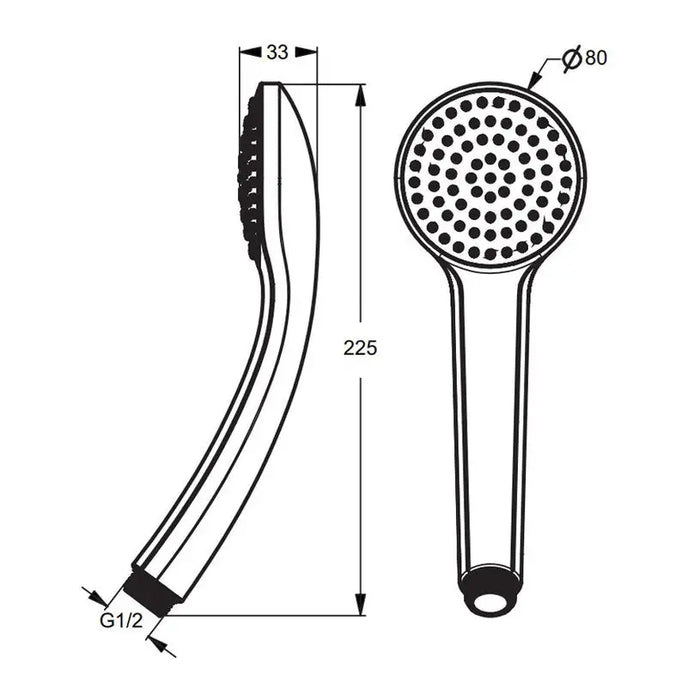 SHOWER HANDSET IDEALSTANDARD IDEALRAIN B9400AA - Душ слушалки<<<Смесители и душове<<<Баня<<<Praktiker&&&Душ
