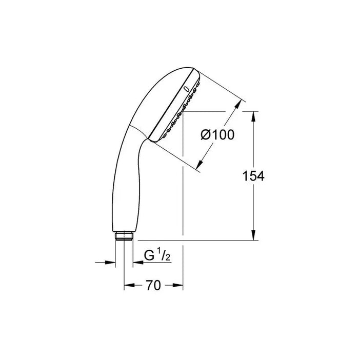 SHOWER HEAD GROHE VITALIO START 100 - Душ слушалки<<<Смесители и душове<<<Баня<<<Praktiker&&&Душ слушалки<<<Смесители и