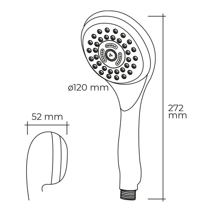 Shower Rose EDM 01344 ABS Modern Chromed 12 x 5,2 x 27,2 cm Multicolour - Баня<<<Дом Градина<<<BigBuy&&&Аксесоари и