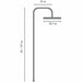 Shower Rose Rousseau HERA Black ABS - Аксесоари и кранчета<<<Баня<<<Дом Градина<<<BigBuy