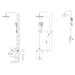 SHOWER SYSTEM INTER CERAMIC VENICE 6328GG - Душ системи колони<<<Смесители и душове<<<Баня<<<Praktiker