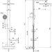 SHOWER SYSTEM THERMOSTAT CERATHERM ALU+ IDEALSTANDARD BD583RO - Душ системи колони<<<Смесители и