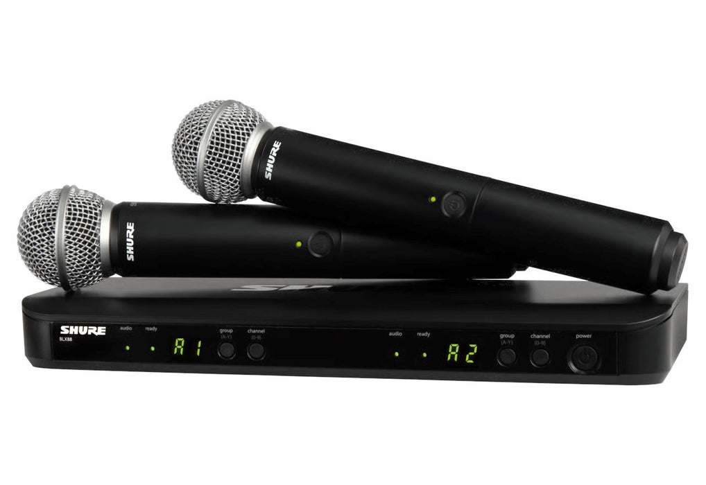 Shure BLX288E/SM58-H8E - wireless system with receiver and two SM58 microphones