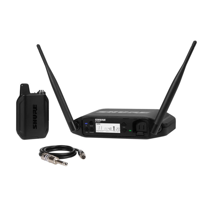 Shure GLXD14+E-Z4 - DUAL BAND digital wireless system with bodypack transmitter and WA302 guitar cable