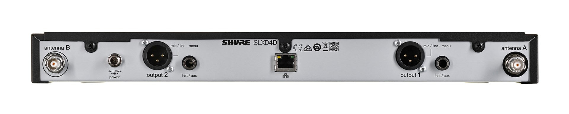 Shure SLXD24DE/B58-G59 - dual digital wireless system with two transmitters/handheld microphones (470 - 514 MHz)