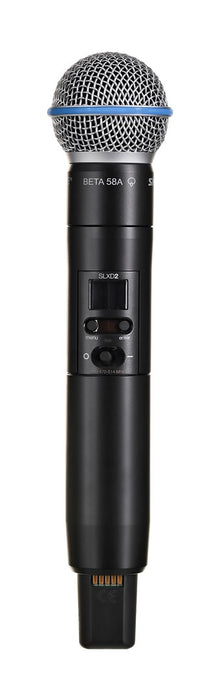 Shure SLXD24DE/B58-G59 - dual digital wireless system with two transmitters/handheld microphones (470 - 514 MHz)