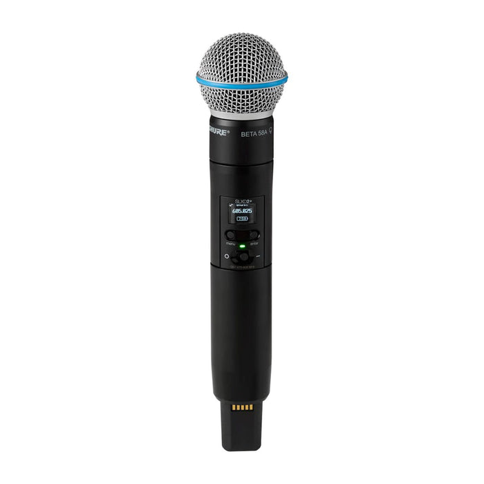 Shure SLXD24D+E/B58-G65 - dual digital wireless system with two transmitters/handheld microphones (470 - 606 MHz)