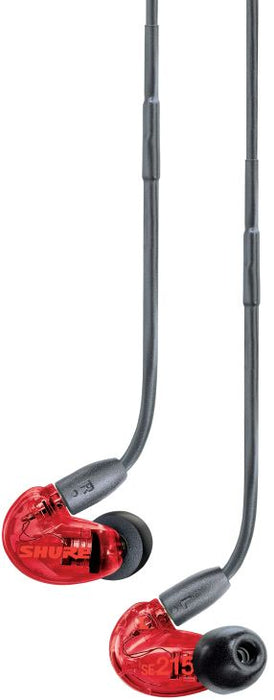 Shure SE215 Special Edition Headphones with Microphone, Red