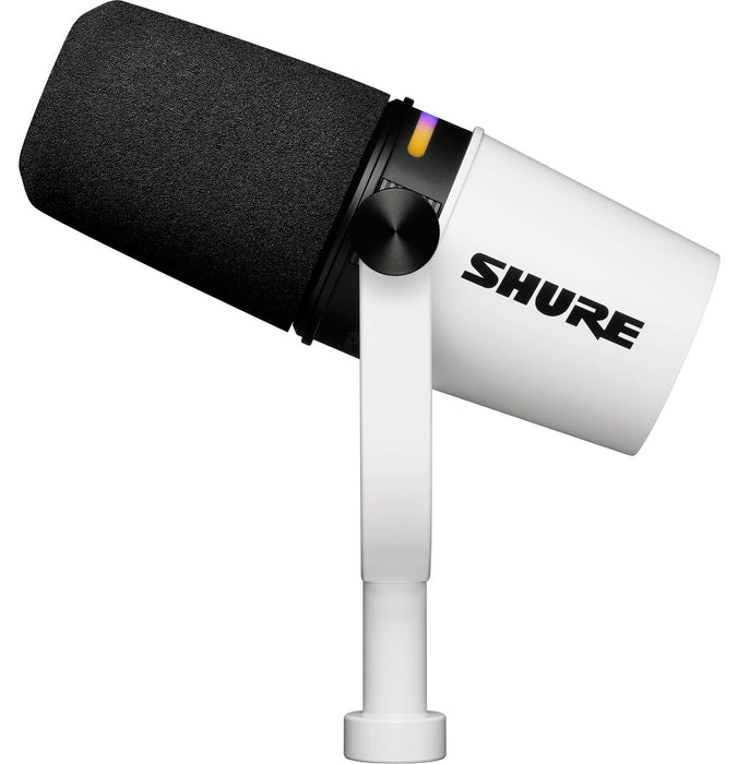 Shure MV7+-W - lectern/vocal microphone with XLR/USB-C connector, white