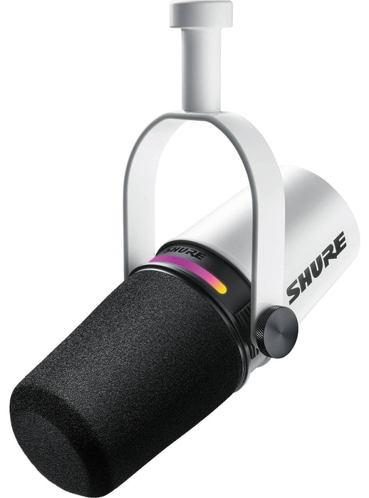 Shure MV7+-W - lectern/vocal microphone with XLR/USB-C connector, white