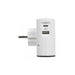 SIDE ADAPTER 2x2P + USB A + C LEGRAND - WHITE/GRAY - Разклонители и адаптери<<<Електроматериали<<<AmperelB2B