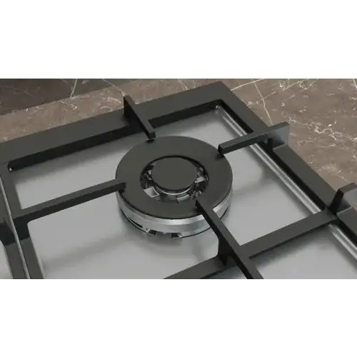 Siemens EC6A5HI90 hob Black Stainless steel Built-in 60 cm Gas 4 zone(s) - Built-in hot platesAGD-PGZ<<<Home Appliance