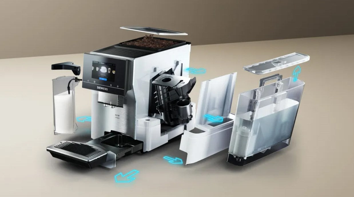 Siemens TQ715R03 EQ700 espresso machine (silver; 1500 W)