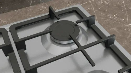 Siemens EG6B5PK90 hob Black, Stainless steel Built-in 60 cm Gas 4 zone(s)