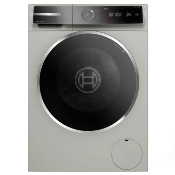 Washing machine BOSCH WGB2560X1, 10 kg, 1600 rpm. Silver stainless steel