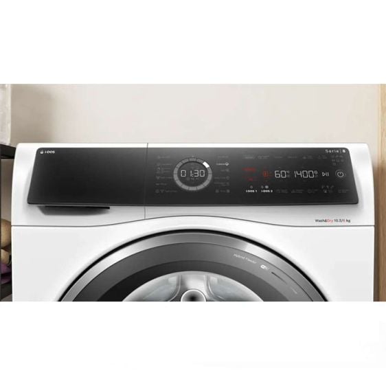 Washing machine with dryer BOSCH WNC254A0BY, 10.5/6 kg, i-DOS, 1400 rpm.