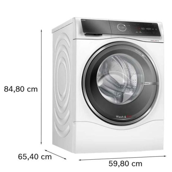 Washing machine with dryer BOSCH WNC254A0BY, 10.5/6 kg, i-DOS, 1400 rpm.