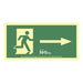 Sign Normaluz Evacuación flecha derecha PVC 32 x 16 cm - Декорация и Осветление<<<Дом Градина<<<BigBuy&&&Картини и