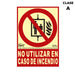 Sign Normaluz No utilizar en caso de incendio PVC - Декорация и Осветление<<<Дом Градина<<<BigBuy&&&Картини и
