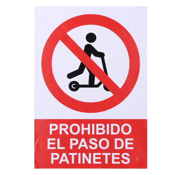 Sign Normaluz Prohibido acceder con patinete Stick 21 x 30 cm - Декорация и Осветление<<<Дом Градина<<<BigBuy&&&Картини