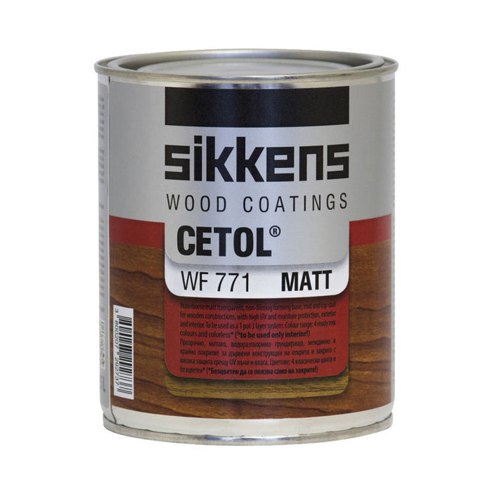 WATER SOLUBLE VARNISH MAT FOR WOOD COLORLESS 0.75 L SIKKENS