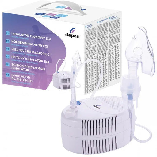 Silent piston inhaler for the whole family EGI DEPAN brands - Inhalers and nebulizersNSE-INE<<<Modern