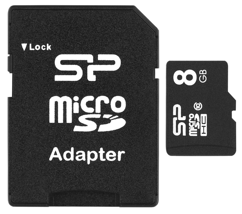Silicon Power SP008GBSTH010V10SP memory card 8 GB MicroSDHC Class 10