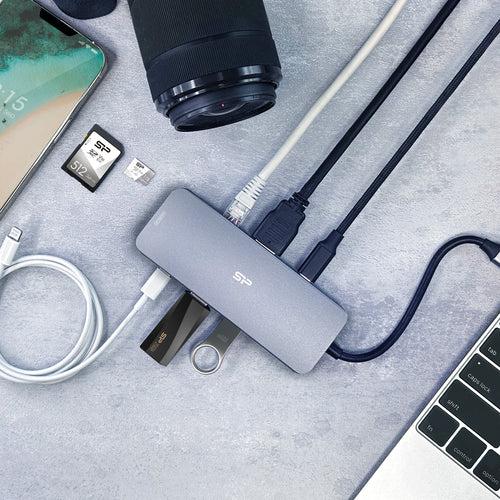 Silicon Power SR30 8 in 1 USB-C docking station
