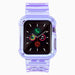 Silicone Band Strap Bracelet Case Strap Light Set for Apple Watch 42mm - Purple - Smartwatch straps
