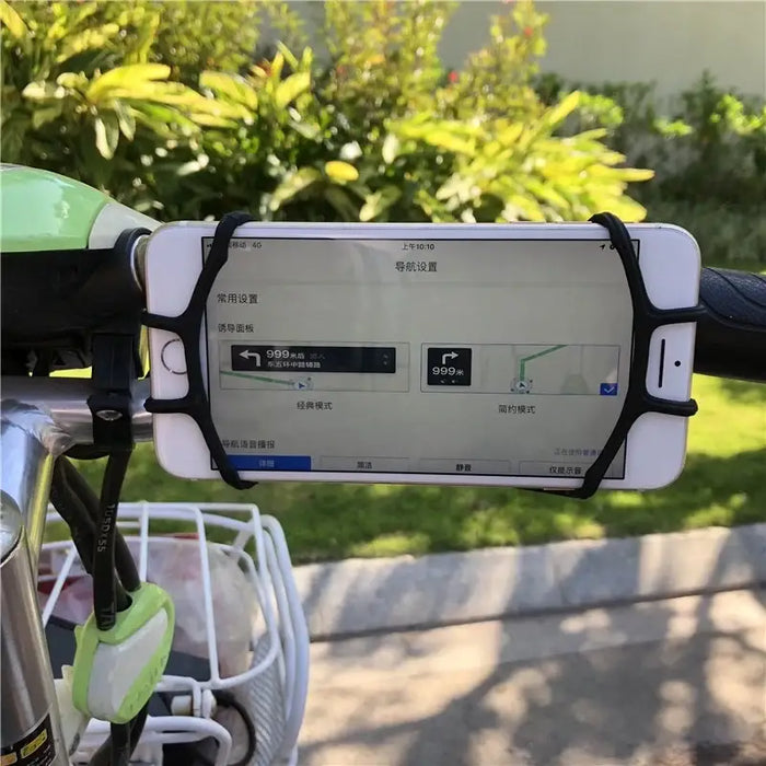 Silicone bicycle phone holder - black - Cell phone holders<<<HurtelXML