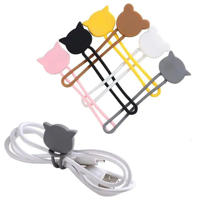 Silicone cable reel - black - Other cell phone equipment<<<HurtelXML